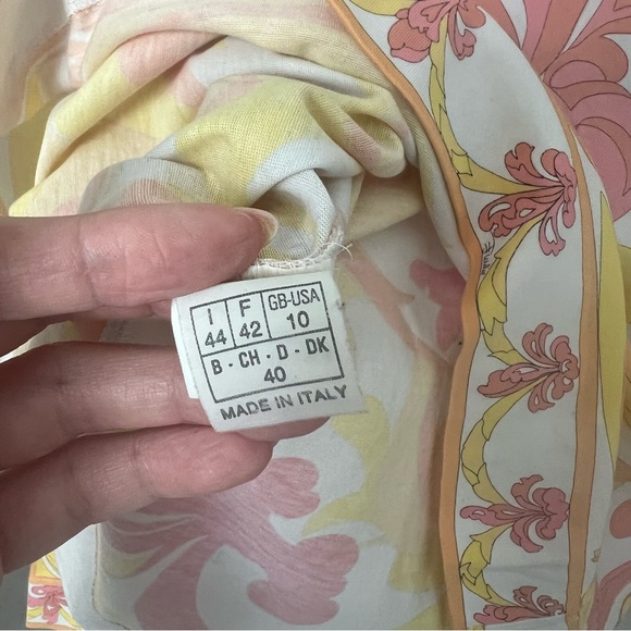 Emilio Pucci | Vintage 3/4 Sleeve Boat Neck Top - Picture 4 of 5